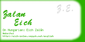 zalan eich business card
